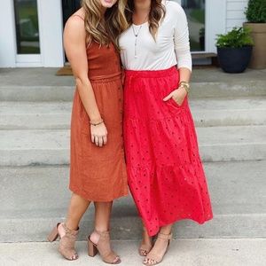 A New Day Midi Skirt